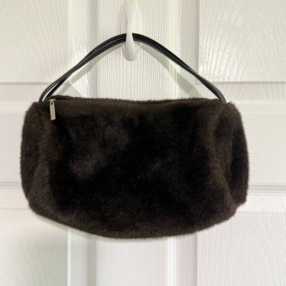 Comme ca ism Fluffy Fur Shoulder Bag - Picture 1 of 9